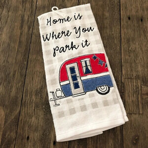 New Home Is Where You Park It Hand Towel RV Travel